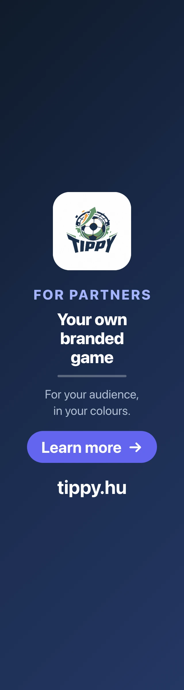 Your own branded prediction game for your audience — partner options